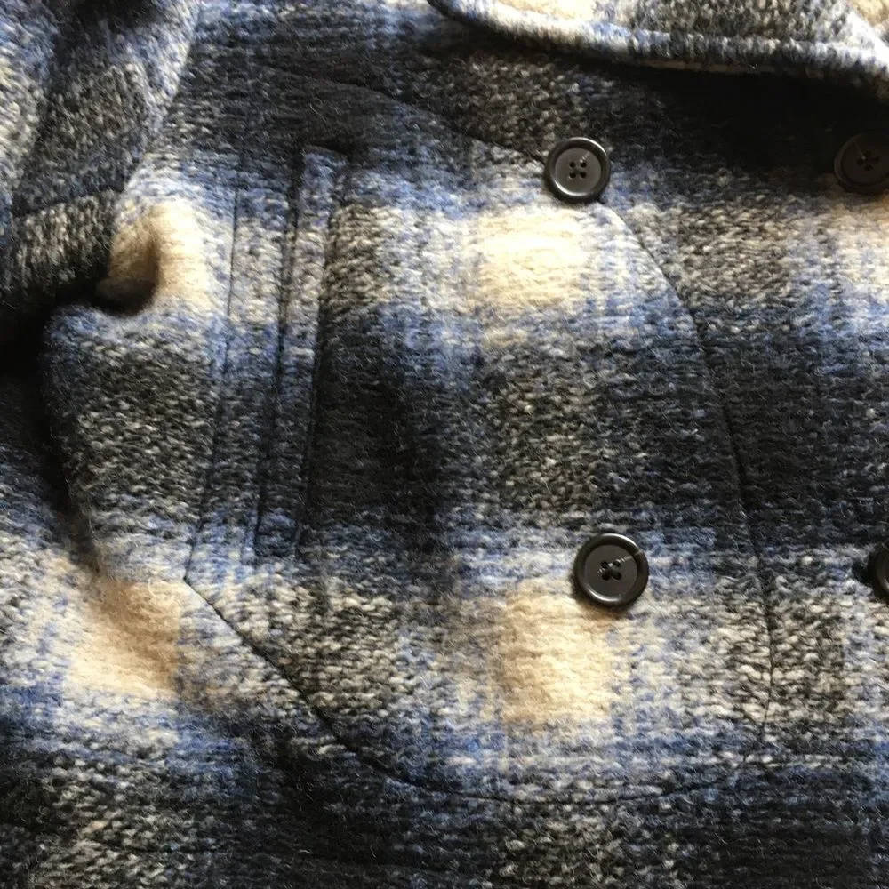 Ralph Lauren Denim Supply Shadow Plaid Wool Coat